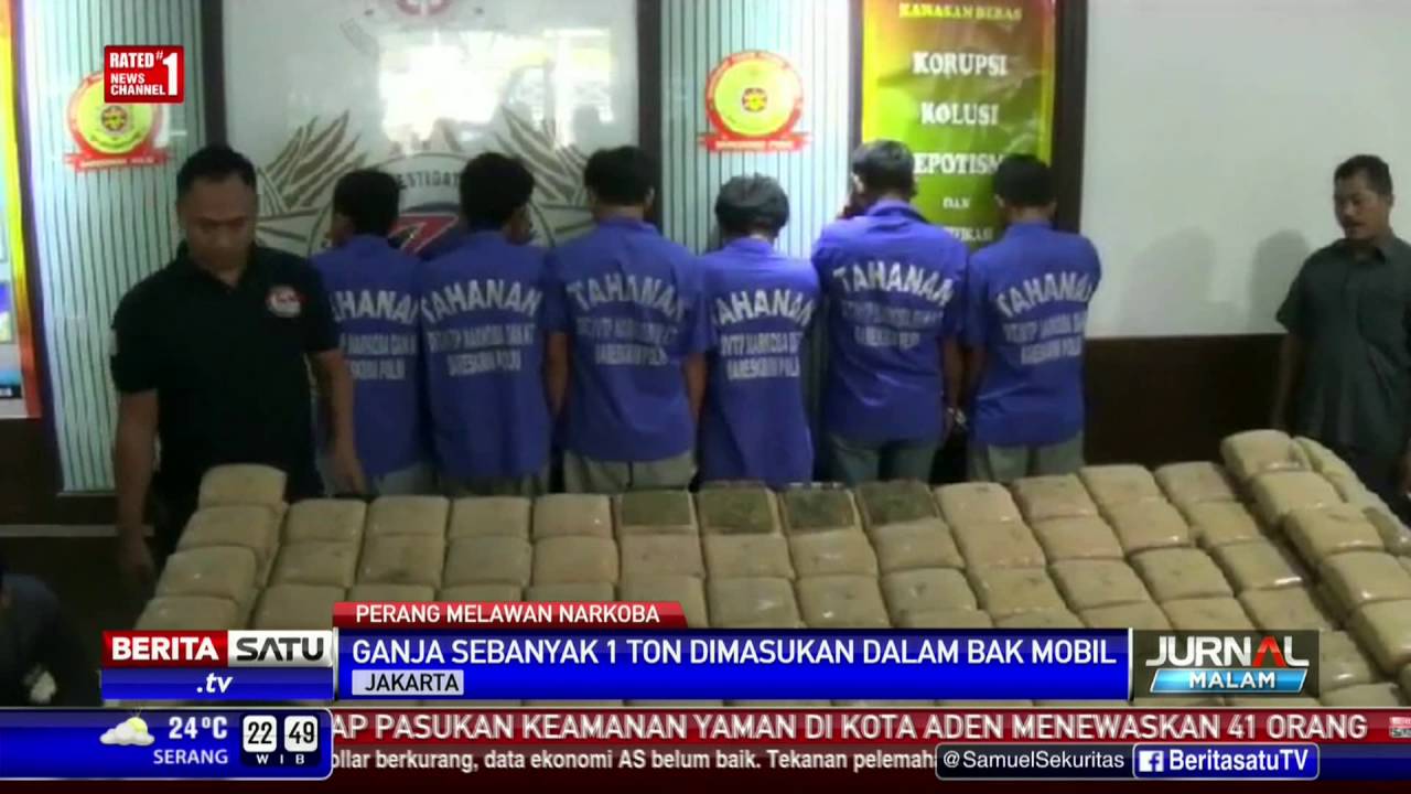 Mabes Polri Gagalkan Penyelundupan 1 Ton Ganja