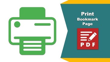 How to Print a Bookmark Page in a PDF Document in PDF-XChange Editor