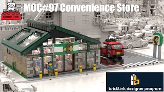 LEGO MOC#97 Convenience Store, Bricklink Designer Program