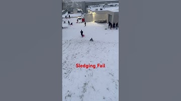 Sledging Fail #fail #sledging #snow #snow