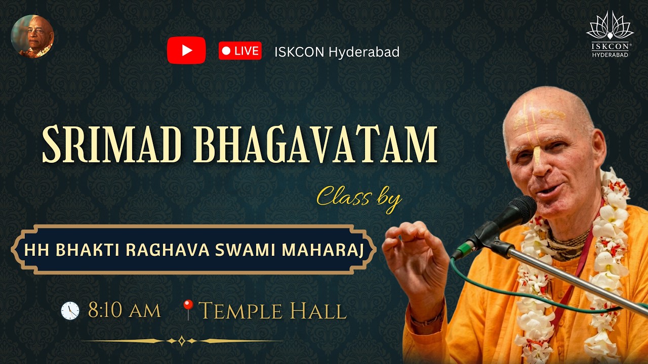 Srimad Bhagavatam Class | SB 1.2.25 | HH Bhakti Raghava Swami Maharaj ...