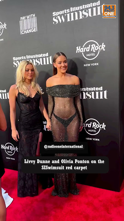 Livvy Dunne and Olivia Ponton on the SISwimsuit red carpet.