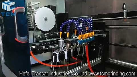 How to polish Ss sanitary pipe elbow inside surface by Trancar PLC automatic polishing machine?