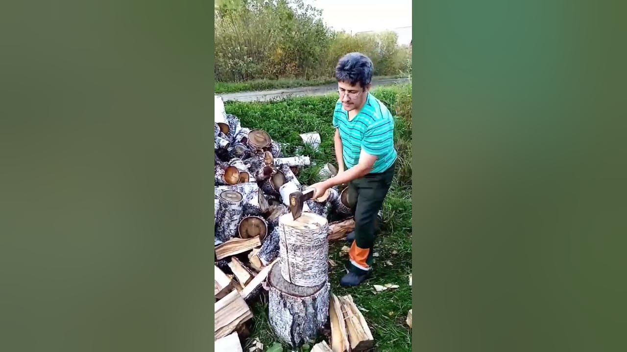 Колка дров на плахи (дополнение к видео ,,Как колоть дрова по-сибирски ...