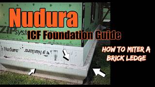 Nudura ICF Foundation Guide : How to Miter a Brick Ledge