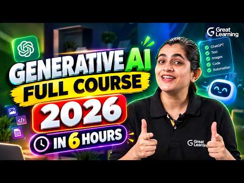 Generative AI Course 2026 | Gen AI Full Course for Beginners | ChatGPT, Claude & Gemini