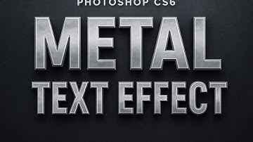 Photoshop CS6 Tutorial: Realistic Metal Text Effect