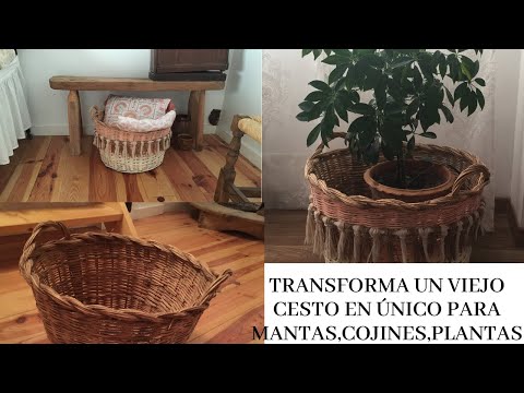 DIY cesta de fieltro para cojines, revistas o mantas