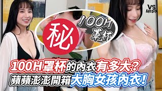 100Ｈ罩杯的內衣有多大？蘋蘋澎澎開箱大胸女孩內衣！｜VS MEDIAｘ@pinpinponpon627