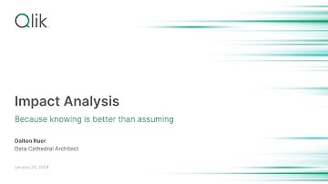 Qlik Cloud Data Integration - Impact Analysis
