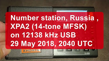 Shortwave Number Station XPA2 Russia on 12138 kHz USB