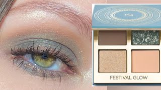 KIKO MILANO FESTIVAL GLOW 02 GREEN COUNTRY EYESHADOW PALETTE Eye Makeup Tutorial screenshot 4