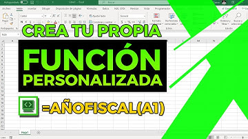 🚀 Cómo crear una FUNCIÓN PERSONALIZADA en Excel AÑOFISCAL()