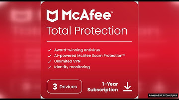McAfee Total Protection 2024 | 3 Device | Cybersecurity Software Includes Antivirus, Review