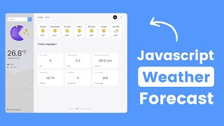 Build A Complete Weather Forecast App in HTML CSS & JavaScript | Part 1