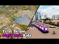 First-Person Light Rail Ride in my Cities: Skylines Dream City