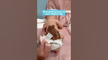 Stop getting poop on your diaper bag #parentingtips #babymusthaves
