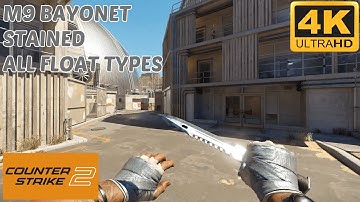 M9 Bayonet | Stained | All Float Types | CS2 Knife | In-Game Inspection & Showcase [4K]