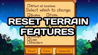 RESET TERRAIN FEATURES MOD on STARDEW VALLEY MOBILE! | 1.6 Mod Tutorial