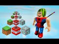 Minecraft Bloklarıyla Lavlardan Geçiyoruz - Roblox Block Race