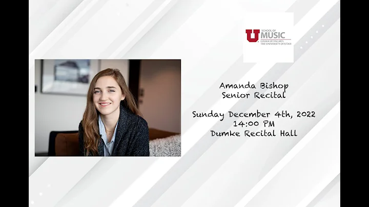 Amanda Bishop | Senior Piano Recital | Sunday Dece...