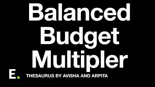 Balanced Budget Multipler