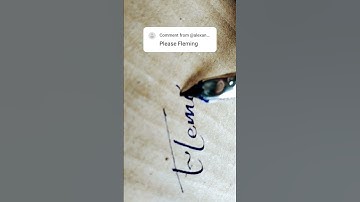 Fleming name autograph comment your name in the comment box #viral #autograph #art