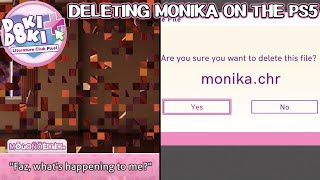 Deleting Monika on the Playstation 5 - Doki Doki Literature Club Plus