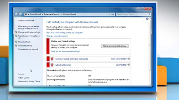 Wo finde ich Firewall Einstellungen bei Windows 7?