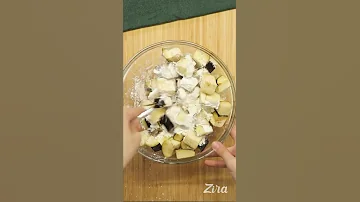 Салат с хрустящими баклажанами