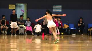 mok sin ying short programme 4th gp female hk artistic roller skating champs 2012