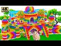 How To Build Amazing Fortress, Mini FishPond On Rooftop