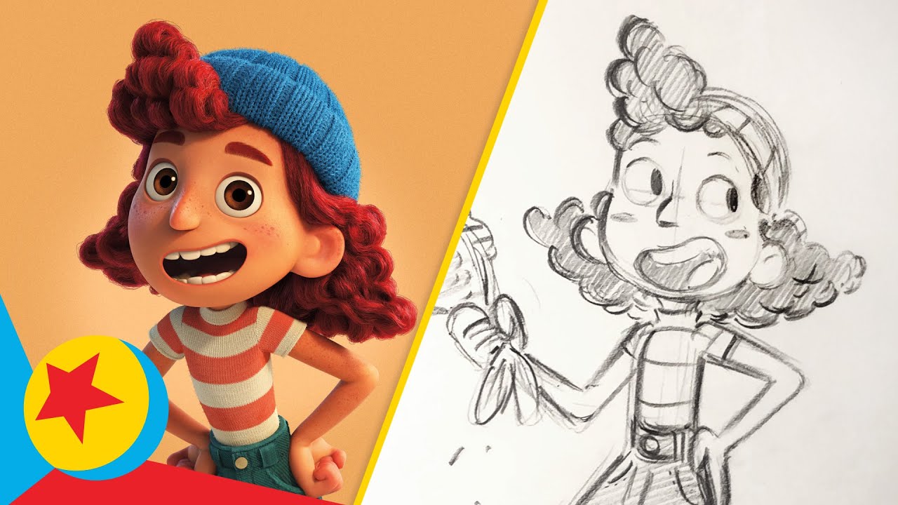 How To Draw Guilia From Luca Draw With Pixar Pixar Youtube