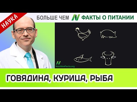 1001.Говядина, курятина, рыба и уровень холестерина | Больше чем ФАКТЫ О ПИТАНИИ - Майкл Грегер