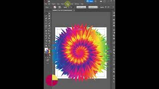 create tie dye effect in illustrator #shorts #shortvideo #shortsyoutube