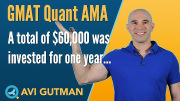 A total of $60,000 was invested for one year: Quant Reasoning AMA