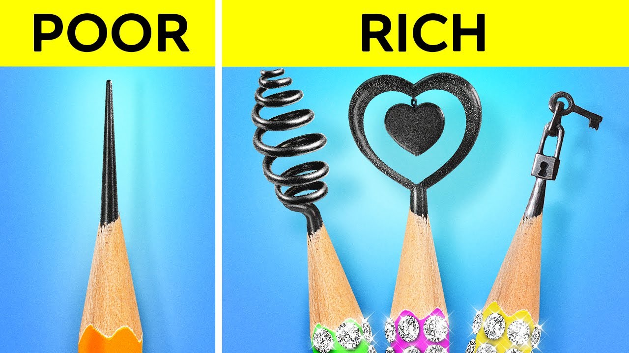 WHO DRAWS IT BETTER | Rich VS Poor VS Mega Rich ART CHALLENGE! Fun ...