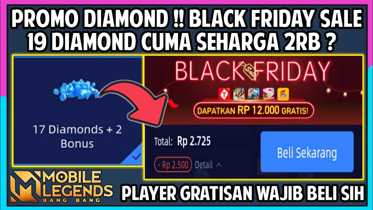 PROMO DIAMOND ! BLACK FRIDAY SALE MLBB JOLLYMAX YouTube