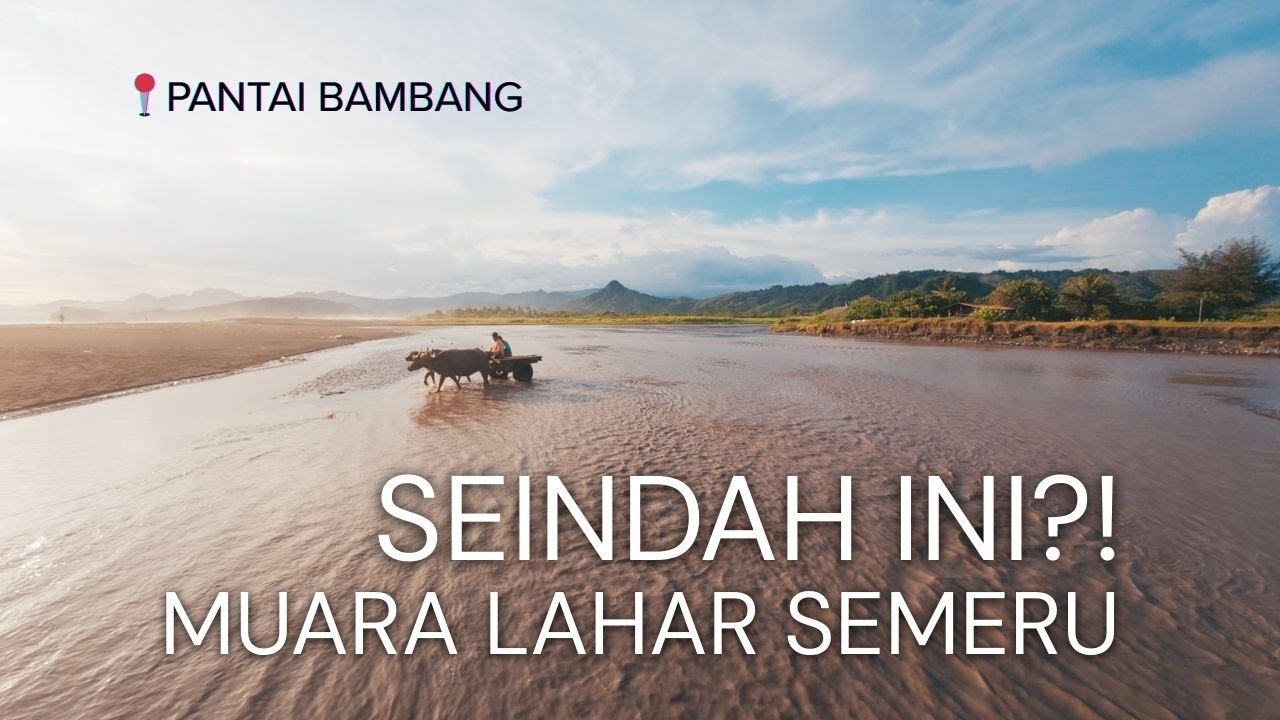 Menyusuri Keindahan Pantai Bambang dari Udara — Muara Lahar Dingin Semeru