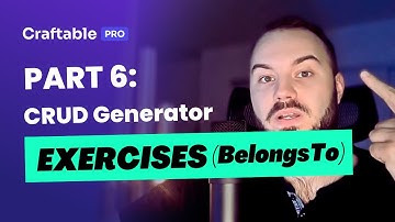 P6 | Laravel & Craftable PRO: Generating CRUD with a Relationship for Exercises