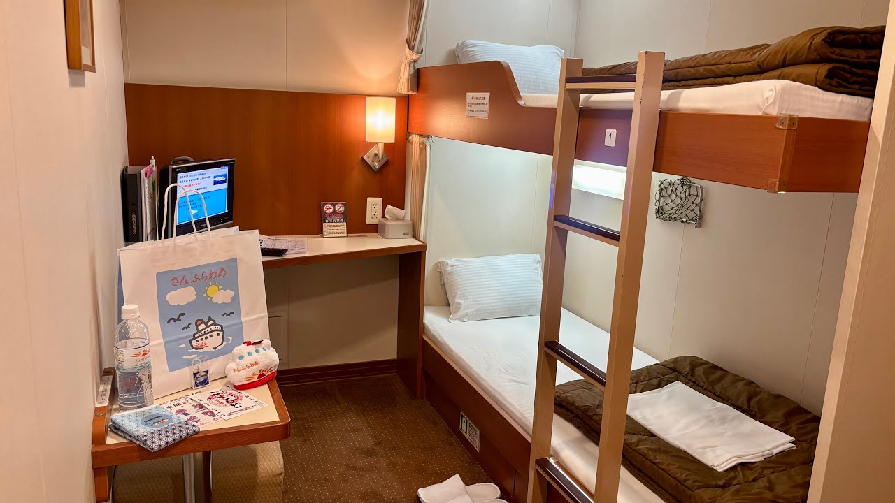 A 12-Hour Overnight Ferry Journey in a Retro Two-Deck Compact
