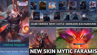 FARAMIS NEW SKIN MYTHIC-MLBB HEROES NEW BACKGROUND ABERLEEN-NEW SKIN FREYA LEGENDS