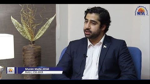 CSS Final Result 2019 ! Success Story of Munim Matin Afridi | NOA Star | CSS Final Result 2019