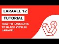Stop Hardcoding in Laravel! Pass Data to Blade Views The Right Way.