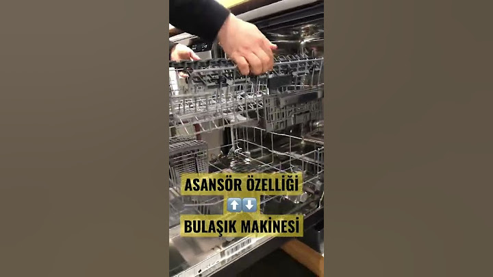 BULAŞIK MAKİNESİ ASANSÖR ÖZELLİĞİ