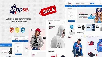 Shopse - Multipurpose eCommerce HTML5 Template | Themeforest Website Templates and Themes