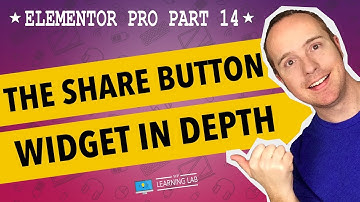 Elementor Pro Part 14 - Elementor Share Button Widget