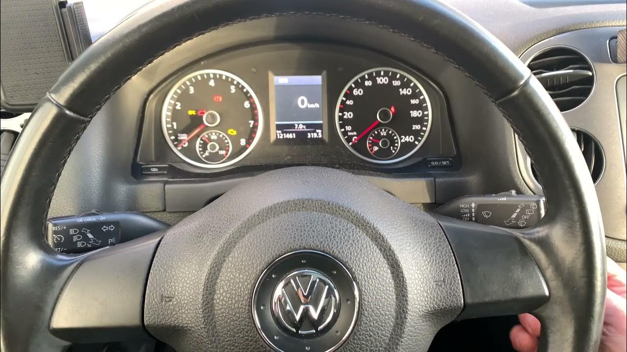 VW Tiguan reset flat tyre indicator. TPMS light solved - YouTube