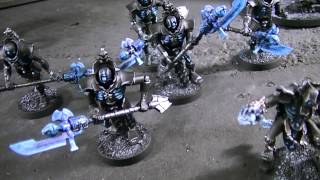 Necrons In Black- Blue Table Painting