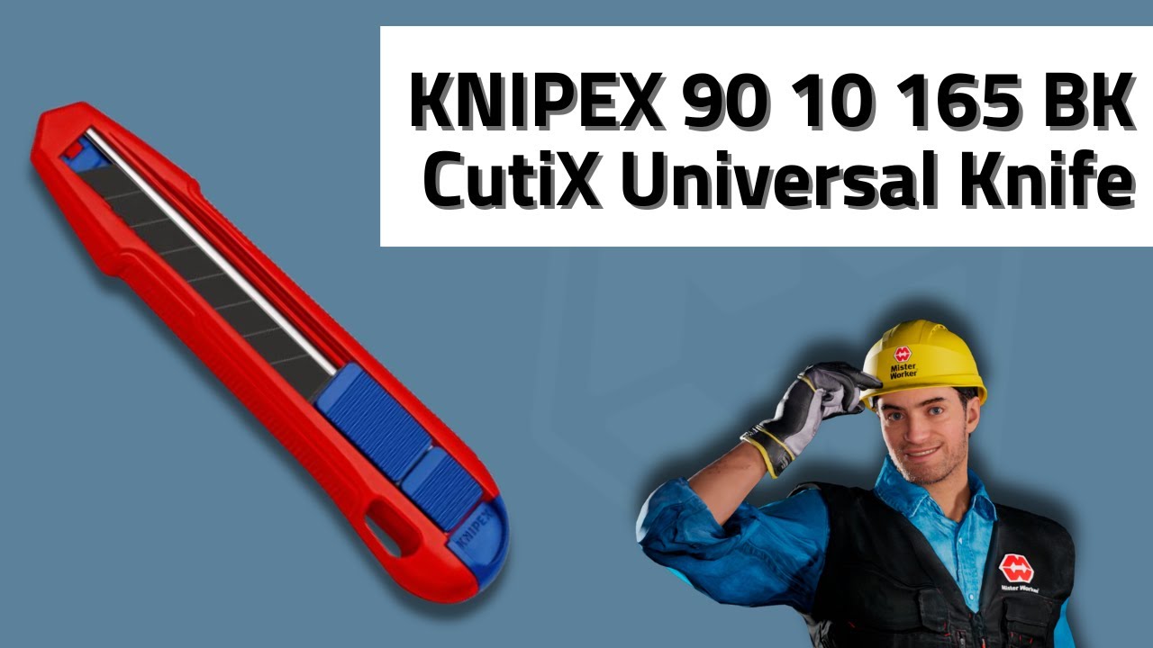 Cutix Explode KNIPEX 90 10 165 BK CutiX Universal Knife - 2025 - YouTube